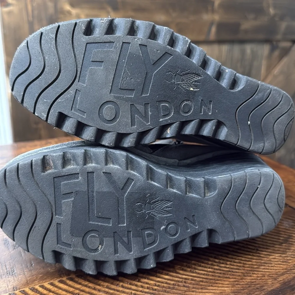 FLY LONDON YIP Diesel Oil Suede Booties